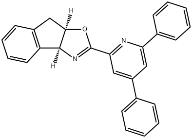(3aS,8aR)-2-(4,6-Diphenylpyridin-2-yl)-3a,8a-dihydro-8H-indeno[1,2-d]oxazole Structure