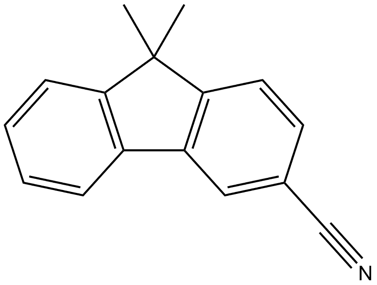 9,9-Dimethyl-9H-fluorene-3-carbonitrile Structure