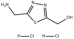 1,3,4-Thiadiazole-2-methanol, 5-(aminomethyl)-, hydrochloride (1:2) 구조식 이미지