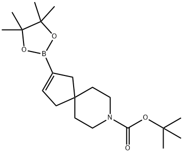 8-Azaspiro[4.5]dec-2-ene-8-carboxylic acid, 2-(4,4,5,5-tetramethyl-1,3,2-dioxaborolan-2-yl)-, 1,1-dimethylethyl ester Structure