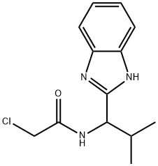 Acetamide, N-[1-(1H-benzimidazol-2-yl)-2-methylpropyl]-2-chloro- Structure