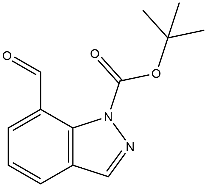 tert-Butyl 7-formyl-1H-indazole-1-carboxylate Structure