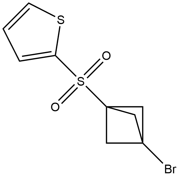 2-[(3-Bromobicyclo[1.1.1]pent-1-yl)sulfonyl]thiophene Structure