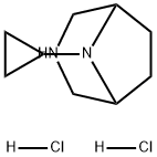 3,8-Diazabicyclo[3.2.1]octane, 8-cyclopropyl-, hydrochloride (1:2) 구조식 이미지