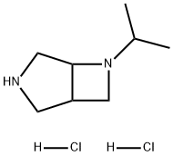 3,6-Diazabicyclo[3.2.0]heptane, 6-(1-methylethyl)-, hydrochloride (1:2) 구조식 이미지