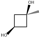 1,3-Cyclobutanediol, 1-methyl-, cis- Structure