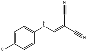 Propanedinitrile, 2-[[(4-chlorophenyl)amino]methylene]- Structure