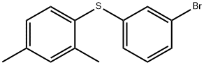 Benzene, 1-[(3-bromophenyl)thio]-2,4-dimethyl- 구조식 이미지