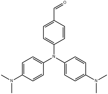 Benzaldehyde, 4-[bis[4-(dimethylamino)phenyl]amino]- Structure