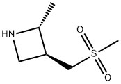 Azetidine, 2-methyl-3-[(methylsulfonyl)methyl]-, (2R,3S)- Structure