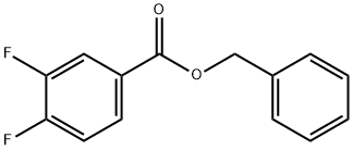 Benzoic acid, 3,4-difluoro-, phenylmethyl ester Structure