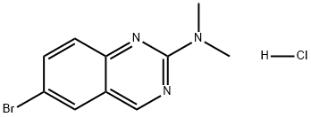 2-Quinazolinamine, 6-bromo-N,N-dimethyl-, hydrochloride (1:1) Structure