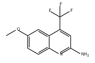 2-Quinolinamine, 6-methoxy-4-(trifluoromethyl)- Structure