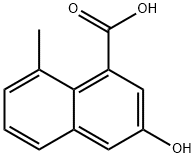 1-Naphthalenecarboxylic acid, 3-hydroxy-8-methyl- 구조식 이미지