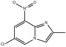 Imidazo[1,2-a]pyridine, 6-chloro-2-methyl-8-nitro- Structure