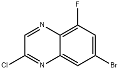 Quinoxaline, 7-bromo-2-chloro-5-fluoro- Structure