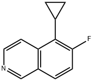 Isoquinoline, 5-cyclopropyl-6-fluoro- Structure