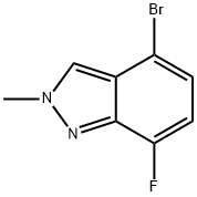 2H-Indazole, 4-bromo-7-fluoro-2-methyl- Structure