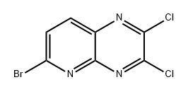 Pyrido[2,3-b]pyrazine, 6-bromo-2,3-dichloro- Structure