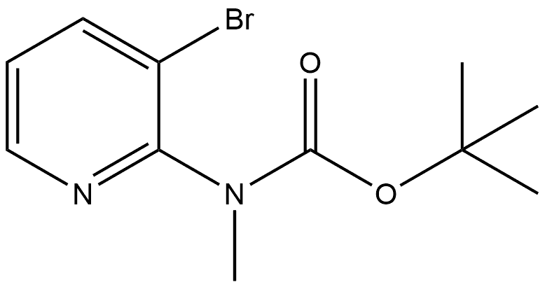 1,1-Dimethylethyl N-(3-bromo-2-pyridinyl)-N-methylcarbamate Structure