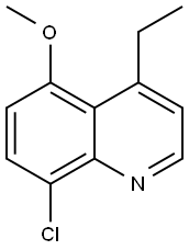 Quinoline, 8-chloro-4-ethyl-5-methoxy- Structure