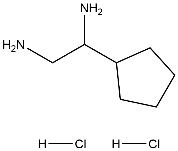 1-Cyclopentylethane-1,2-diamine dihydrochloride Structure