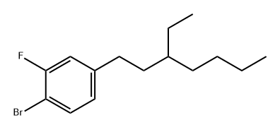 Benzene, 1-bromo-4-(3-ethylheptyl)-2-fluoro- Structure