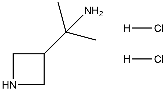 3-Azetidinemethanamine, α,α-dimethyl-, hydrochloride (1:2) Structure