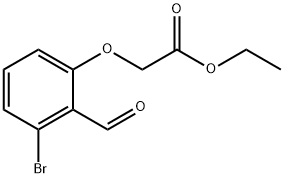 Acetic acid, 2-(3-bromo-2-formylphenoxy)-, ethyl ester Structure