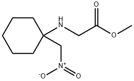 Glycine, N-[1-(nitromethyl)cyclohexyl]-, methyl ester Structure