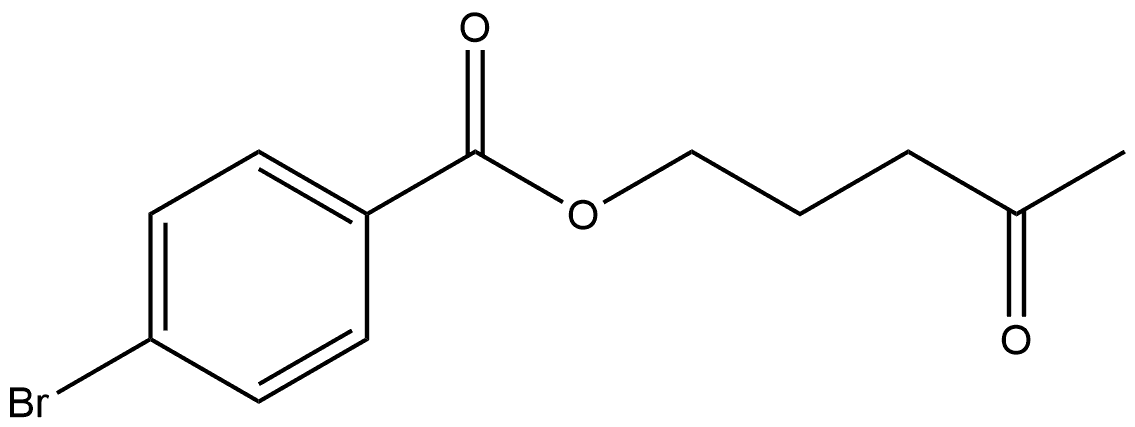 4-Oxopentyl 4-bromobenzoate Structure