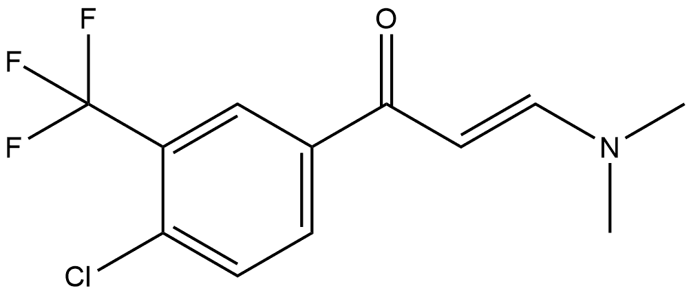 (2E)-1-[4-Chloro-3-(trifluoromethyl)phenyl]-3-(dimethylamino)-2-propen-1-one Structure