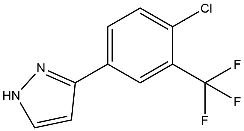 3-[4-Chloro-3-(trifluoromethyl)phenyl]-1H-pyrazole Structure