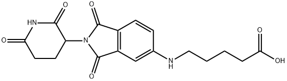 Pentanoic acid, 5-[[2-(2,6-dioxo-3-piperidinyl)-
2,3-dihydro-1,3-dioxo-1H-isoindol-5-yl]amino]- Structure