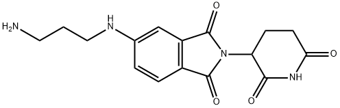 5-[(3-aminopropyl)amino]-2-(2,6-dioxo-3-piperidinyl)-1H-Isoindole-1,3(2H)-dione, 구조식 이미지