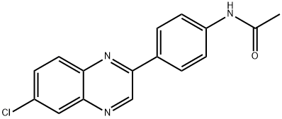 Acetamide, N-[4-(6-chloro-2-quinoxalinyl)phenyl]- Structure