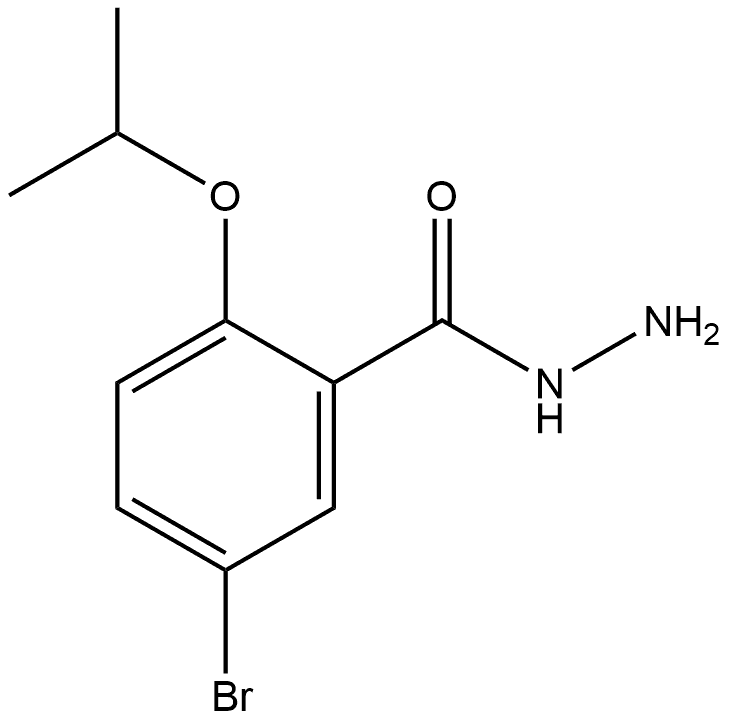 5-Bromo-2-(1-methylethoxy)benzoic acid hydrazide Structure