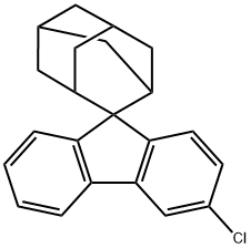 Spiro[9H-fluorene-9,2'-tricyclo[3.3.1.13,7]decane], 3-chloro- Structure