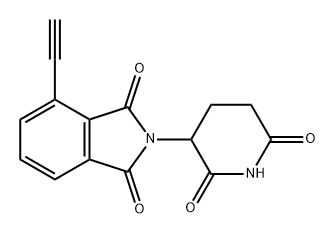 1H-Isoindole-1,3(2H)-dione, 2-(2,6-dioxo-3-piperidinyl)-4-ethynyl- Structure