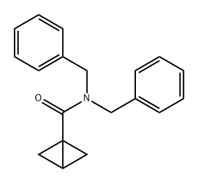 Bicyclo[1.1.0]butane-1-carboxamide, N,N-bis(phenylmethyl)- Structure