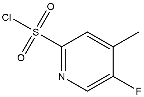 5-fluoro-4-methylpyridine-2-sulfonyl chloride Structure