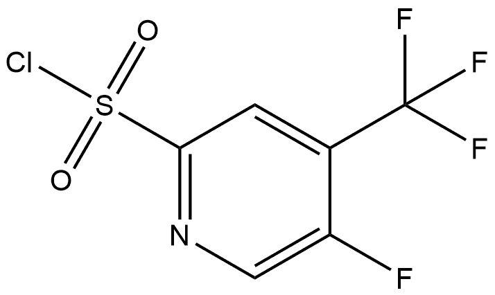 5-fluoro-4-(trifluoromethyl)pyridine-2-sulfonyl chloride Structure