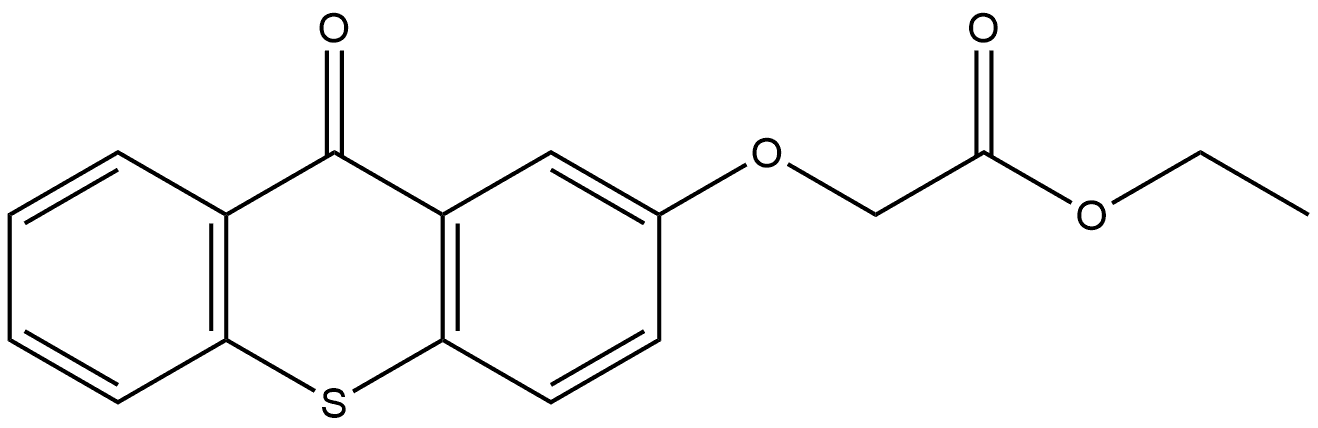 Ethyl 2-[(9-oxo-9H-thioxanthen-2-yl)oxy]acetate Structure