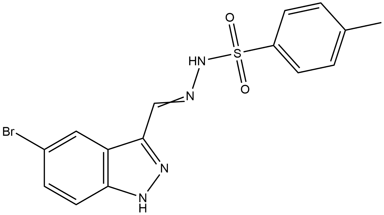 N'-((5-bromo-1H-indazol-3-yl)methylene)-4-methylbenzenesulfonohydrazide Structure