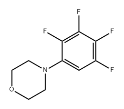 Morpholine, 4-(2,3,4,5-tetrafluorophenyl)- Structure