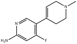 3,4 Bipyridin]-6 amine, 4 fluoro-1,2,3',6- tetrahydro-1-methyl- Structure