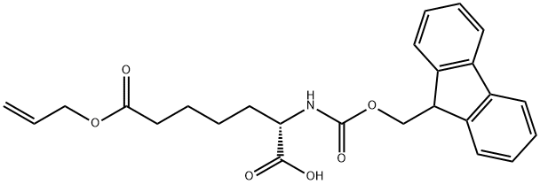 Heptanedioic acid, 2-[[(9H-fluoren-9-ylmethoxy)carbonyl]amino]-, 7-(2-propen-1-yl) ester, (2S)- Structure