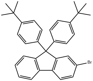 2-Bromo-9,9-bis[4-(1,1-dimethylethyl)phenyl]-9H-fluorene Structure