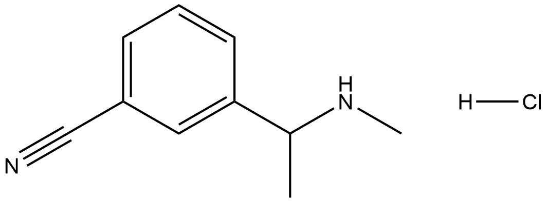 3-(1-(Methylamino)ethyl)benzonitrile hydrochloride Structure