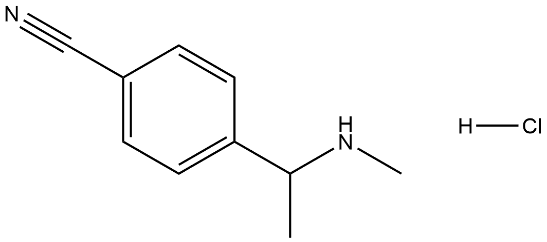 4-(1-(Methylamino)ethyl)benzonitrile hydrochloride Structure